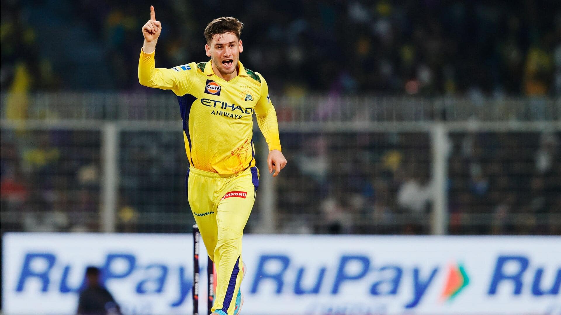 CSK vs KKR action during IPL 2025 at Eden Gardens