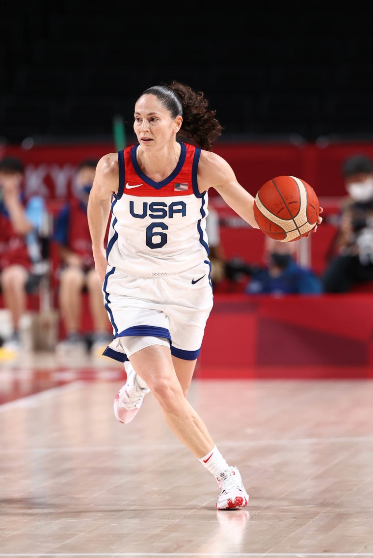 Sue Bird speaking at an event as the new USA Women’s National Team managing director
