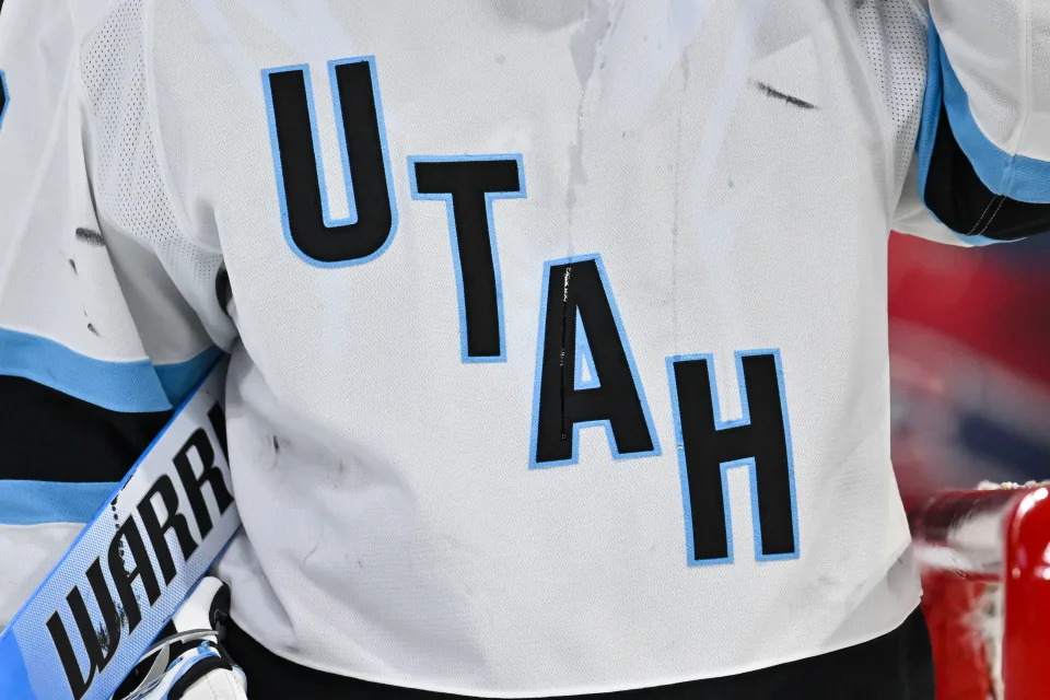 Ryan Smith and the Utah Mammoth logo