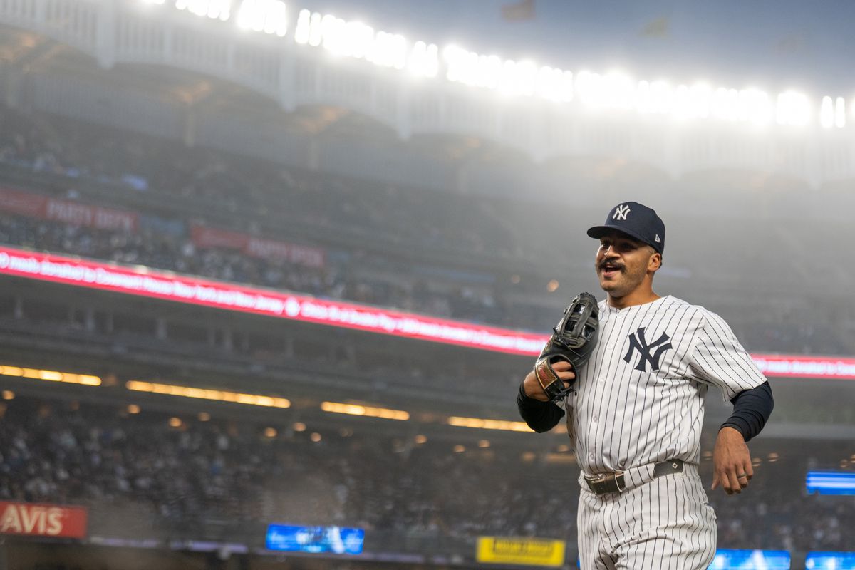 Trent Grisham slugging a home run for the New York Yankees in 2025