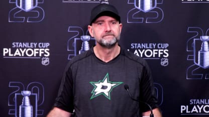 Dallas Stars and Winnipeg Jets battle during a playoff stars game