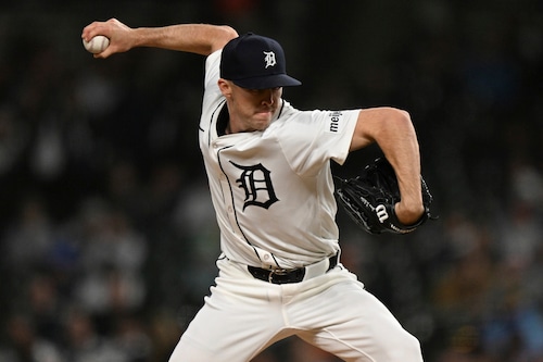 Brewer Hicklen in action for the Detroit Tigers