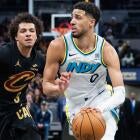 Action shot from Cavaliers vs Pacers in the NBA Playoffs