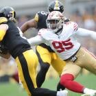 Drake Jackson in action for the 49ers