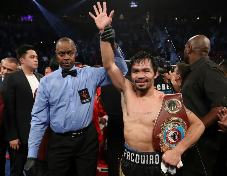 Manny Pacquiao training for comeback bout with Mario Barrios