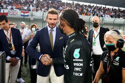 Kimi Antonelli with his F1 car ahead of the 2025 season