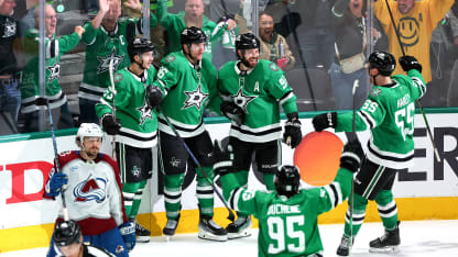 Miro Heiskanen on the ice for the Dallas Stars