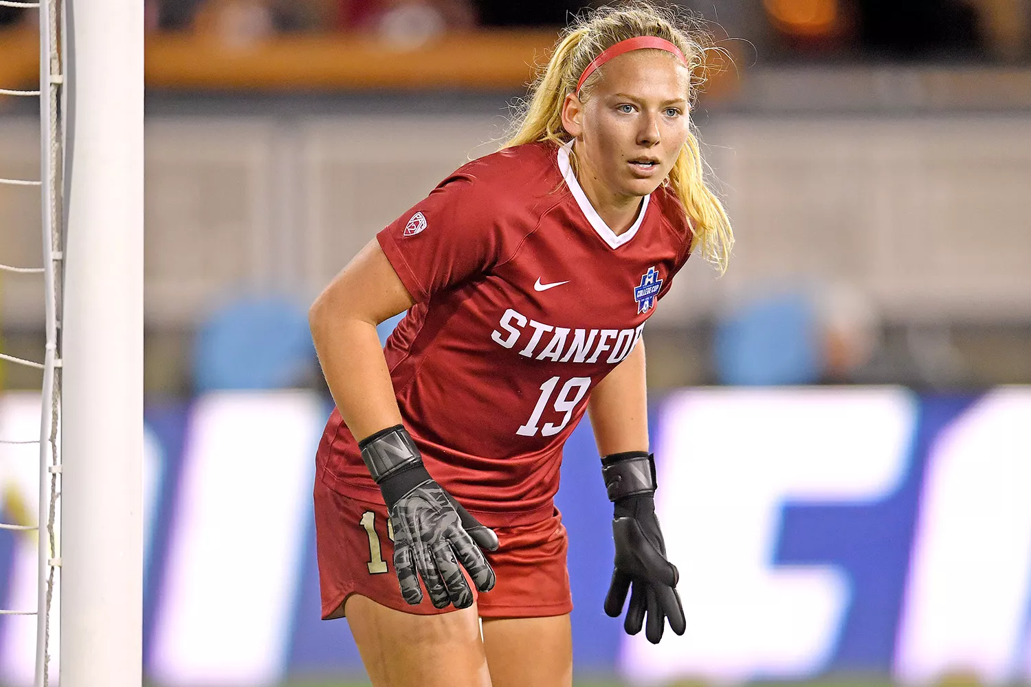 Katie Meyer in action at Stanford University