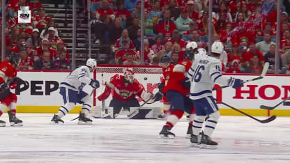 John Tavares celebrates after scoring a goal against the Florida Panthers