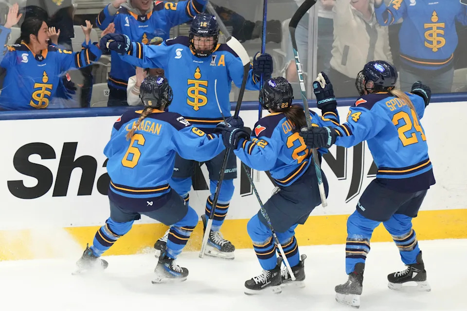 Toronto Sceptres face the Minnesota Frost during the PWHL Playoffs at Coca-Cola Coliseum in Toronto