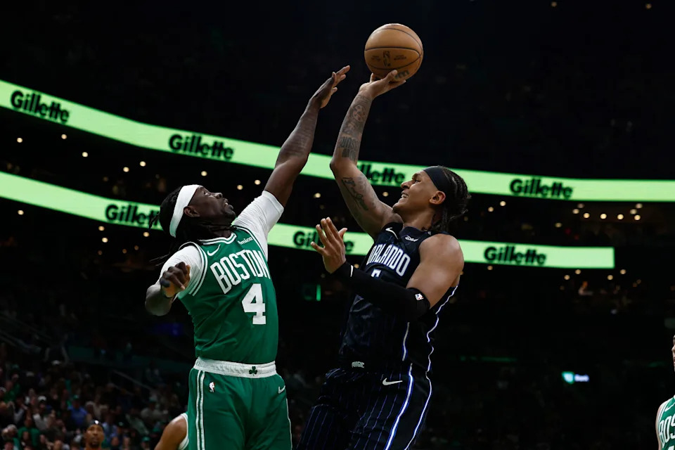 Jrue Holiday in action for the Boston Celtics