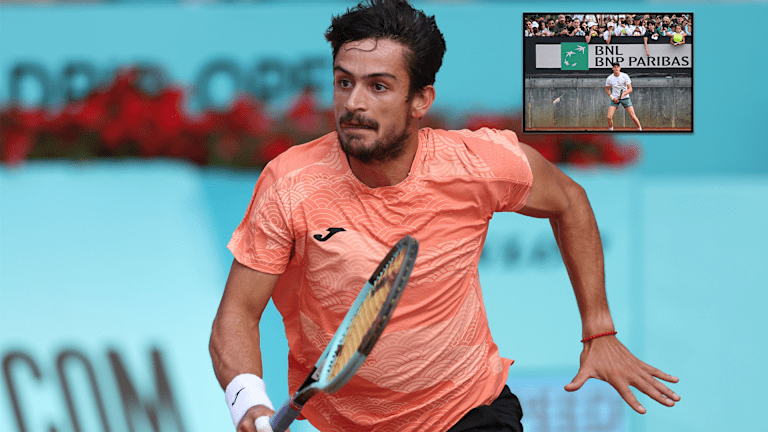 Jannik Sinner at ATP Rome tournament in 2025