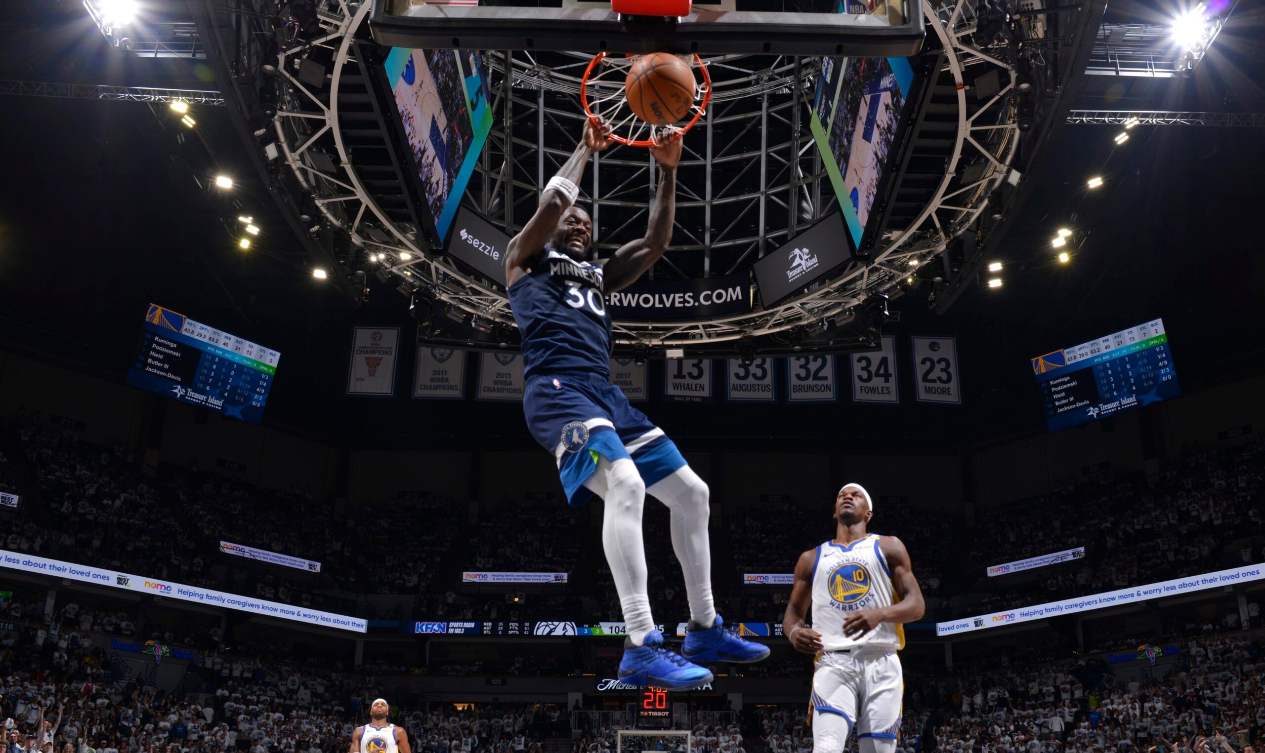 Anthony Edwards injury during NBA playoffs