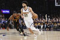 Peyton Watson in action for the Denver Nuggets