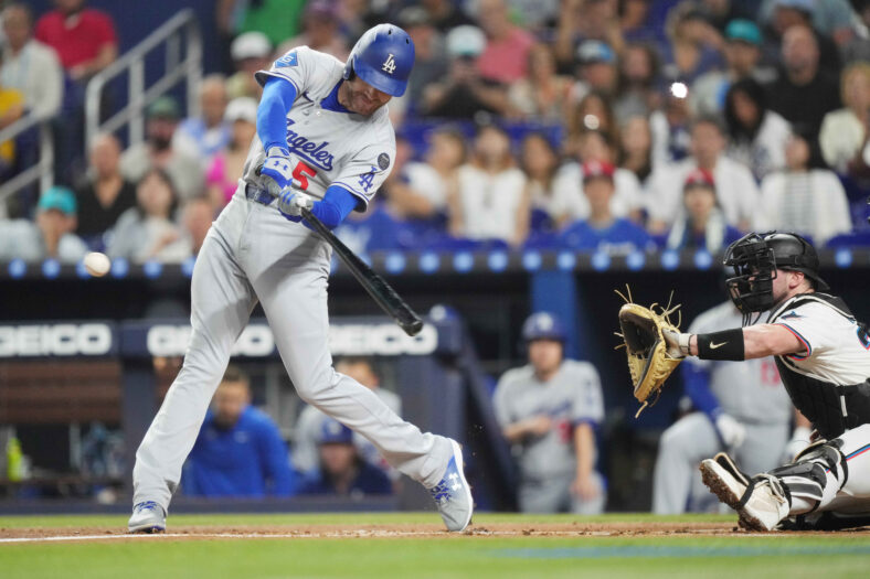 Freddie Freeman rounds the bases after a clutch hit for the Dodgers in 2025