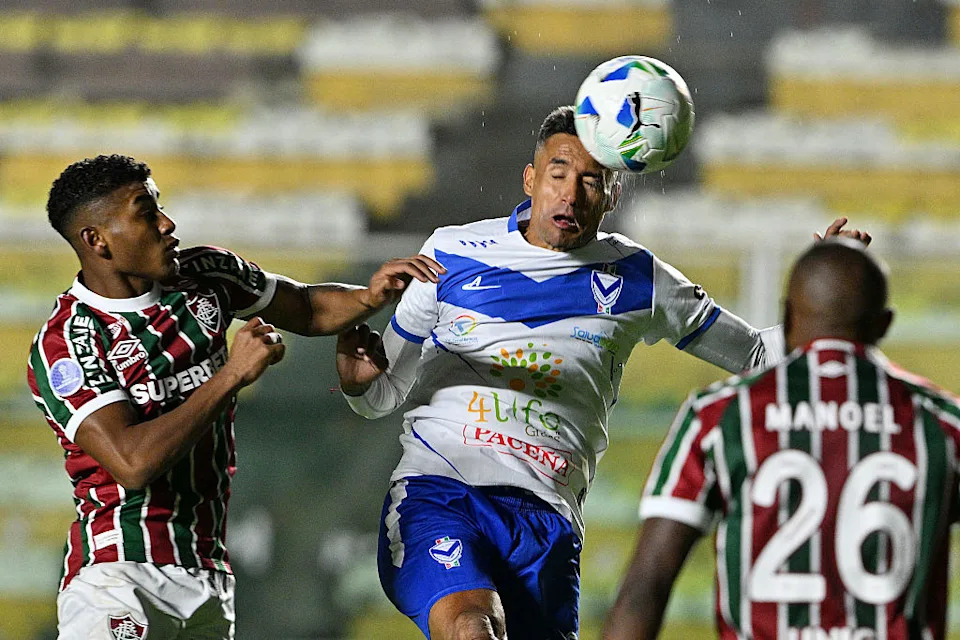 GV San José celebrates a goal in the Copa Sudamericana