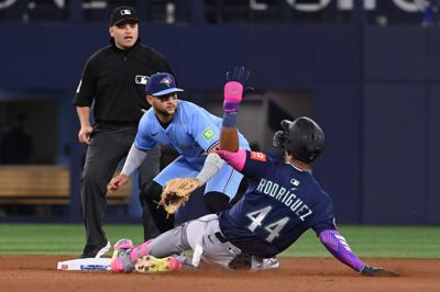 Exciting action during the recent Angels game