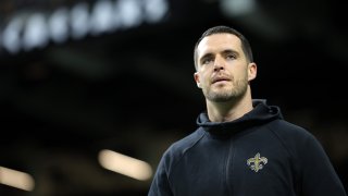 Tyler Shough at Saints training camp