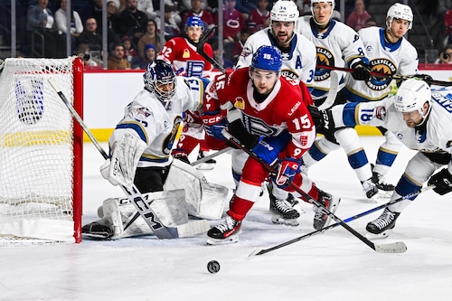 AHL Playoffs action between Cleveland Monsters and Laval Rocket