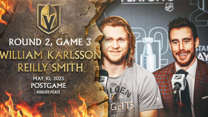 William Karlsson celebrates after a key playoff goal for the Vegas Golden Knights