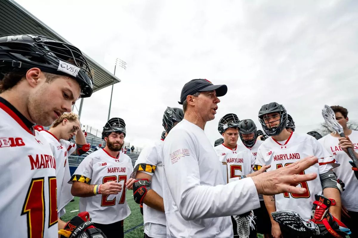 Maryland lacrosse team in action during NCAA Tournament