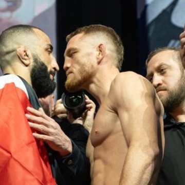 Kyle Prepolec faces off before UFC 315 fight