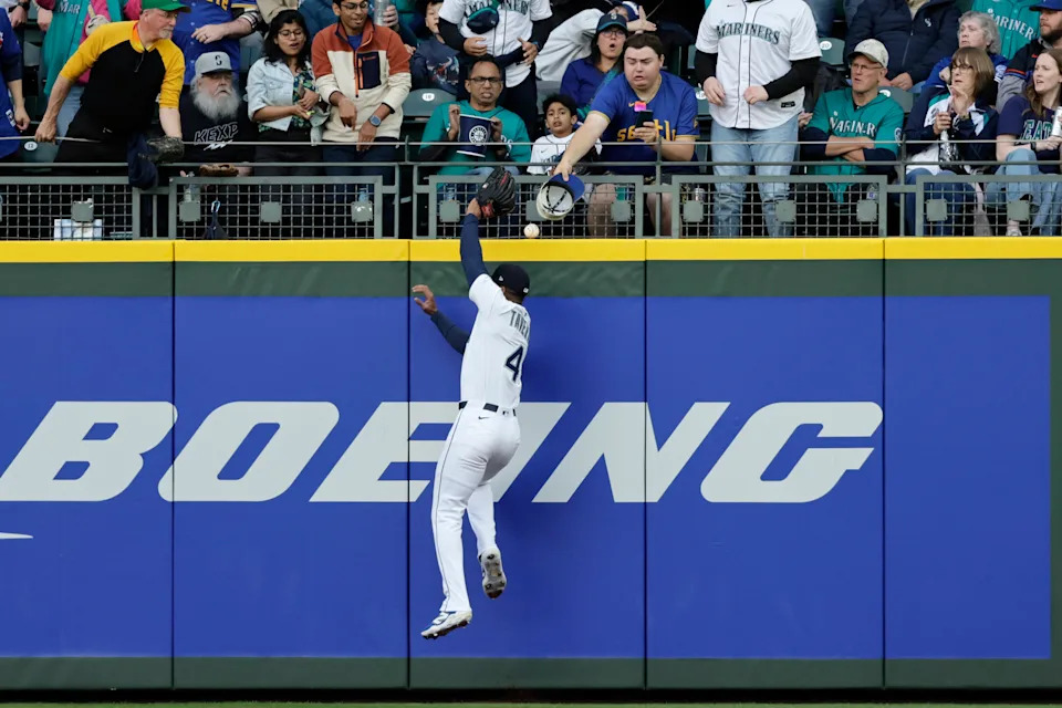 Seattle Mariners in action during today's game