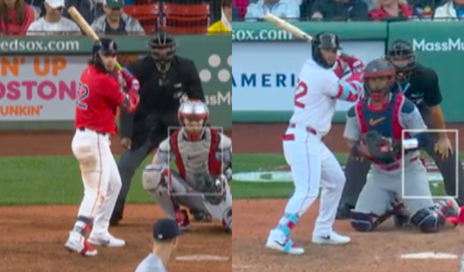 Wilyer Abreu of the Boston Red Sox at bat, 2025 season