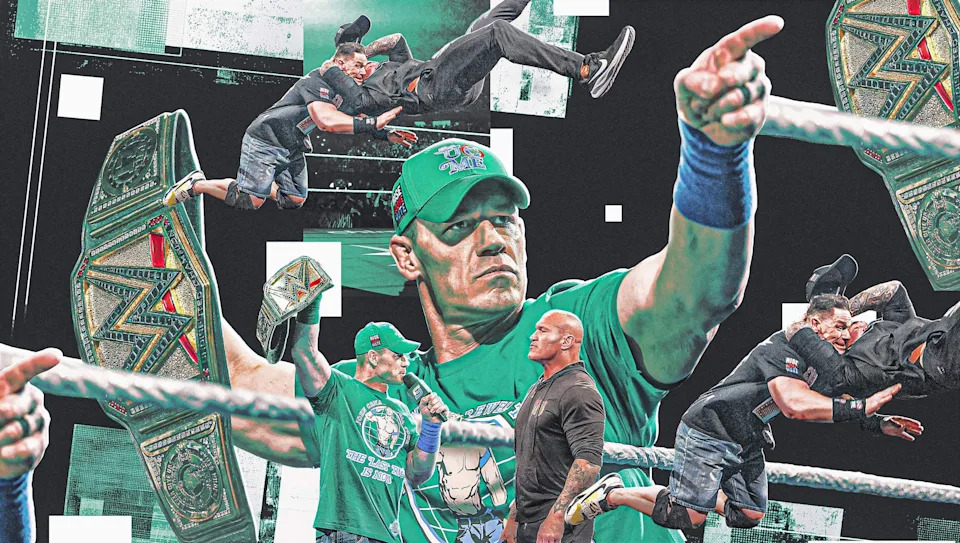 Jeff Cobb preparing for his entrance in a wrestling arena