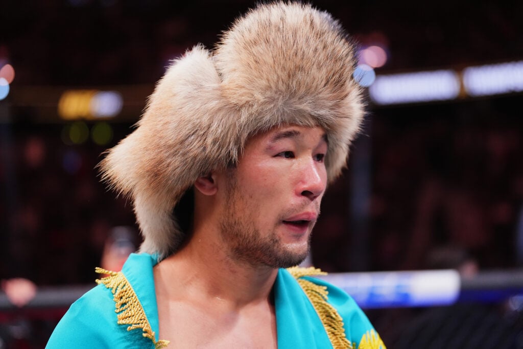 Shavkat Rakhmonov looking focused ahead of his upcoming bout