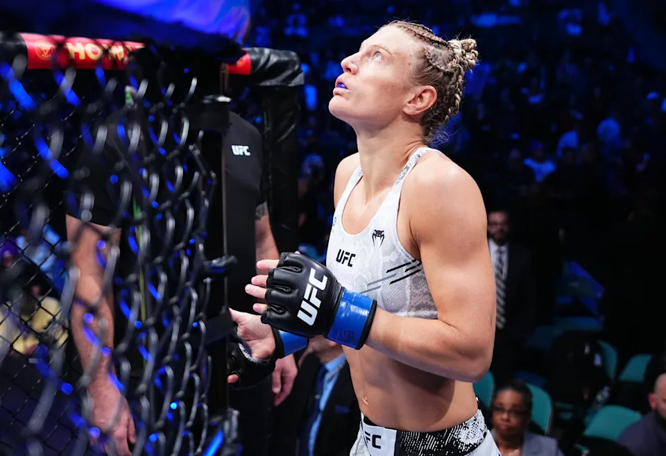 Valentina Shevchenko training before UFC 315, representing Shevchenko UFC dominance
