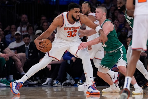 Karl-Anthony Towns powers through injury against the Celtics in the NBA playoffs