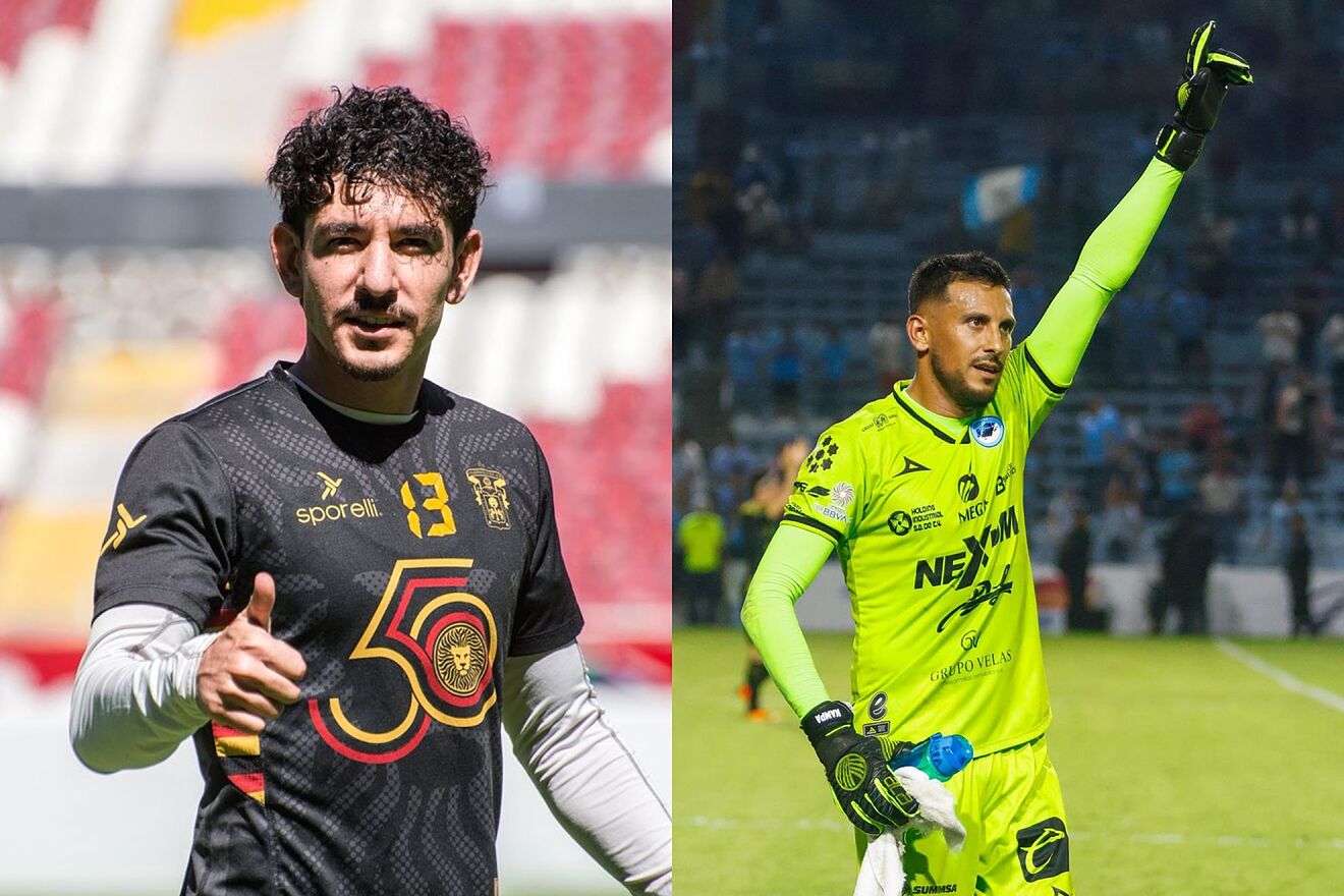 Celebración de jugadores durante el partido leones negros - morelia en la Liga Expansión MX