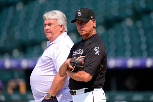 A Padres vs Colorado Rockies game in progress at Coors Field