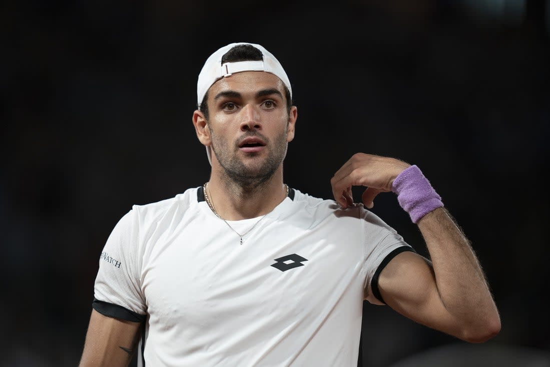 Matteo Berrettini powers through at the Italian Open in Rome.