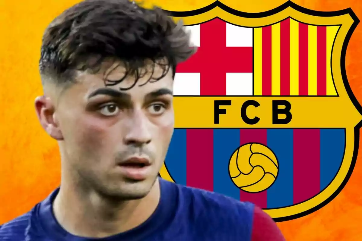 Pedri celebra un gol con el FC Barcelona