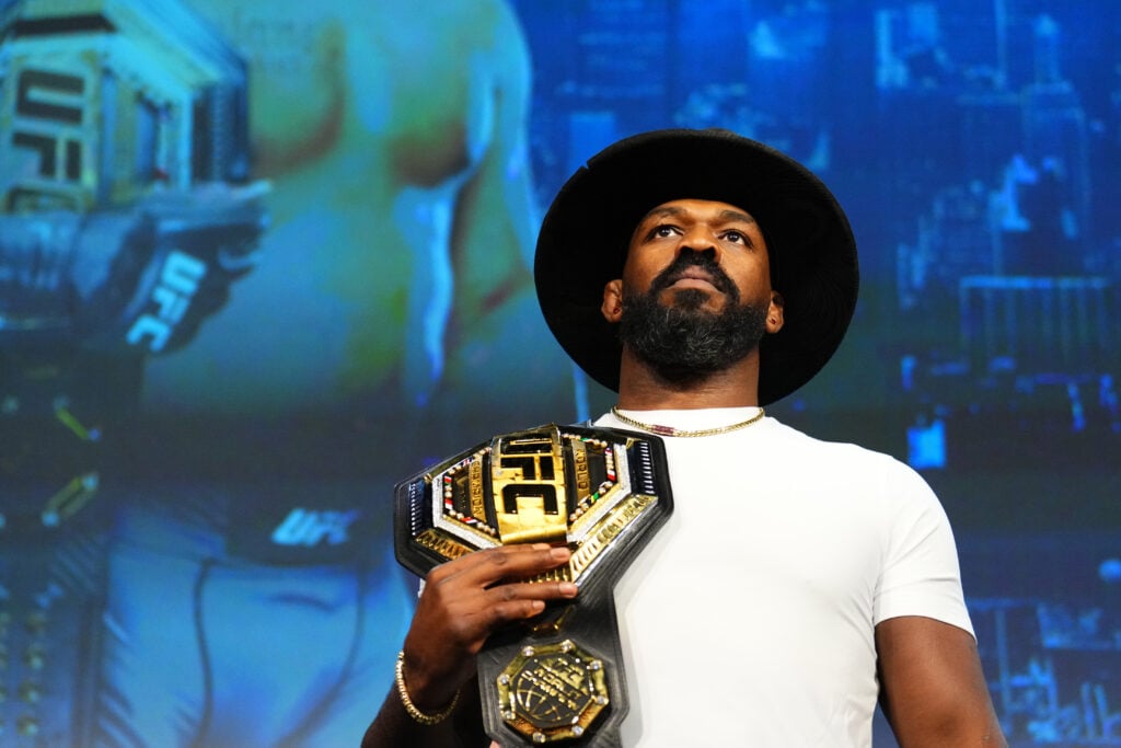Jon Jones in the Octagon, UFC heavyweight champion