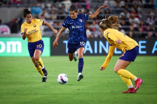 Players in action during the portland thorns vs san diego wave match