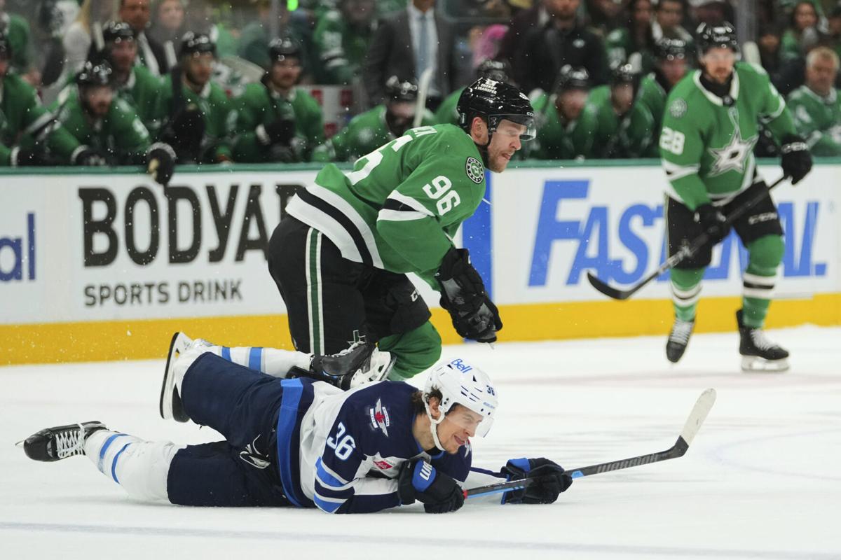 Key action moment in the Stars hockey playoff series