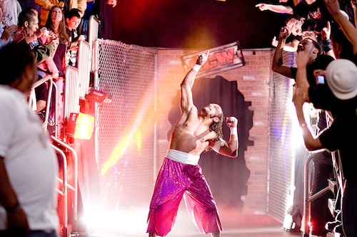 Terry Brunk, known as Sabu, performing in the ring