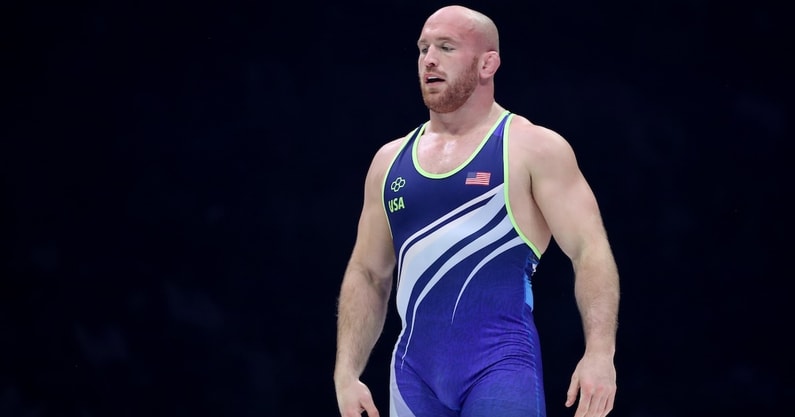 Kyle Snyder pictured at a wrestling event