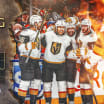 Golden Knights vs Oilers faceoff during 2025 Stanley Cup Playoffs