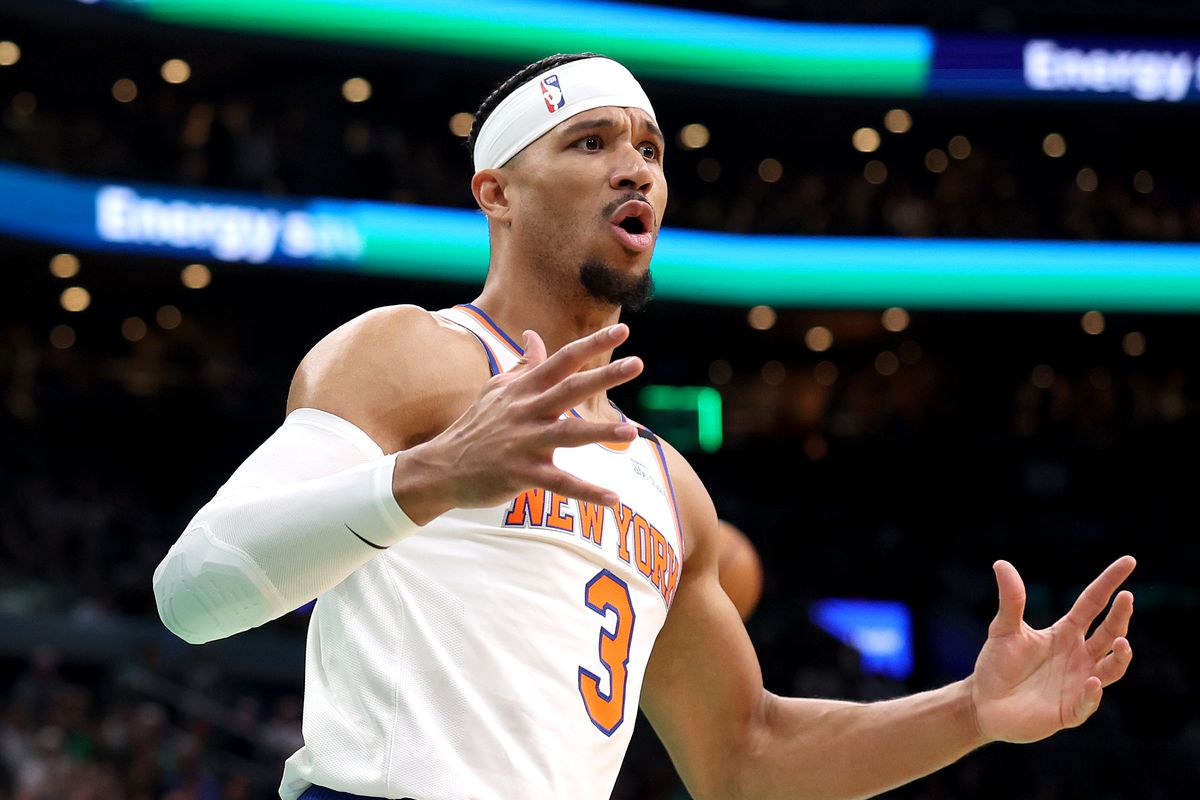 Josh Hart making a play for the Knicks