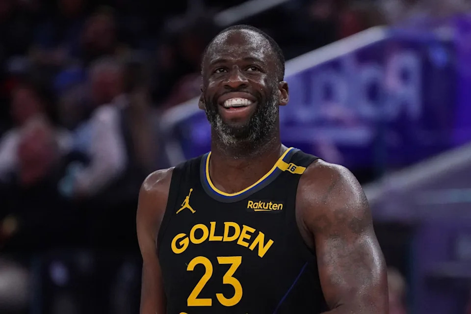 Draymond Green in action during Timberwolves vs Golden State Warriors Game 4