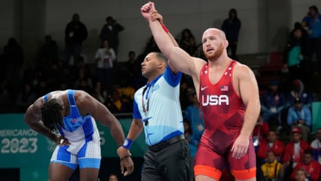 Olympic Wrestler Kyle Snyder during competition – Kyle Snyder news