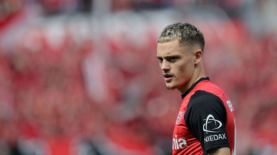 Florian Wirtz in action for Bayer Leverkusen