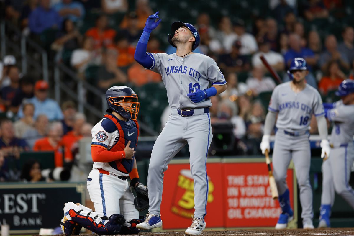 Astros score action in Houston vs. Royals game