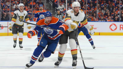 Golden Knights facing off against Oilers in playoff action