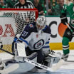 Connor Hellebuyck faces Dallas shooters during a tense jets vs stars playoff game