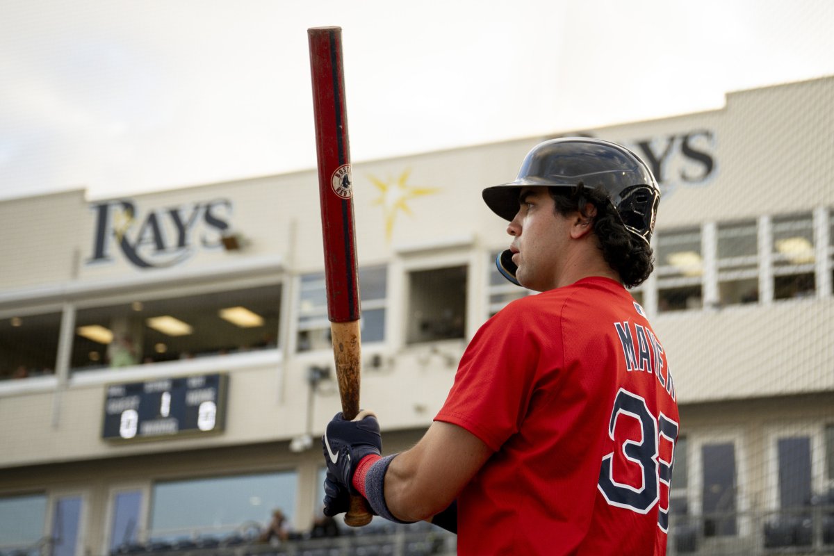 Kristian Campbell in action for the Red Sox